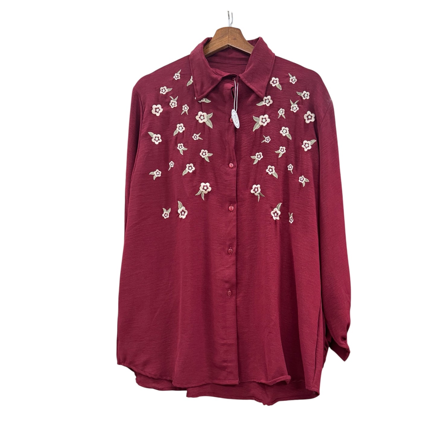 Imported Crush Fabric Embroidered Short Tops β 30β Length | 3XL | Full Sleeves