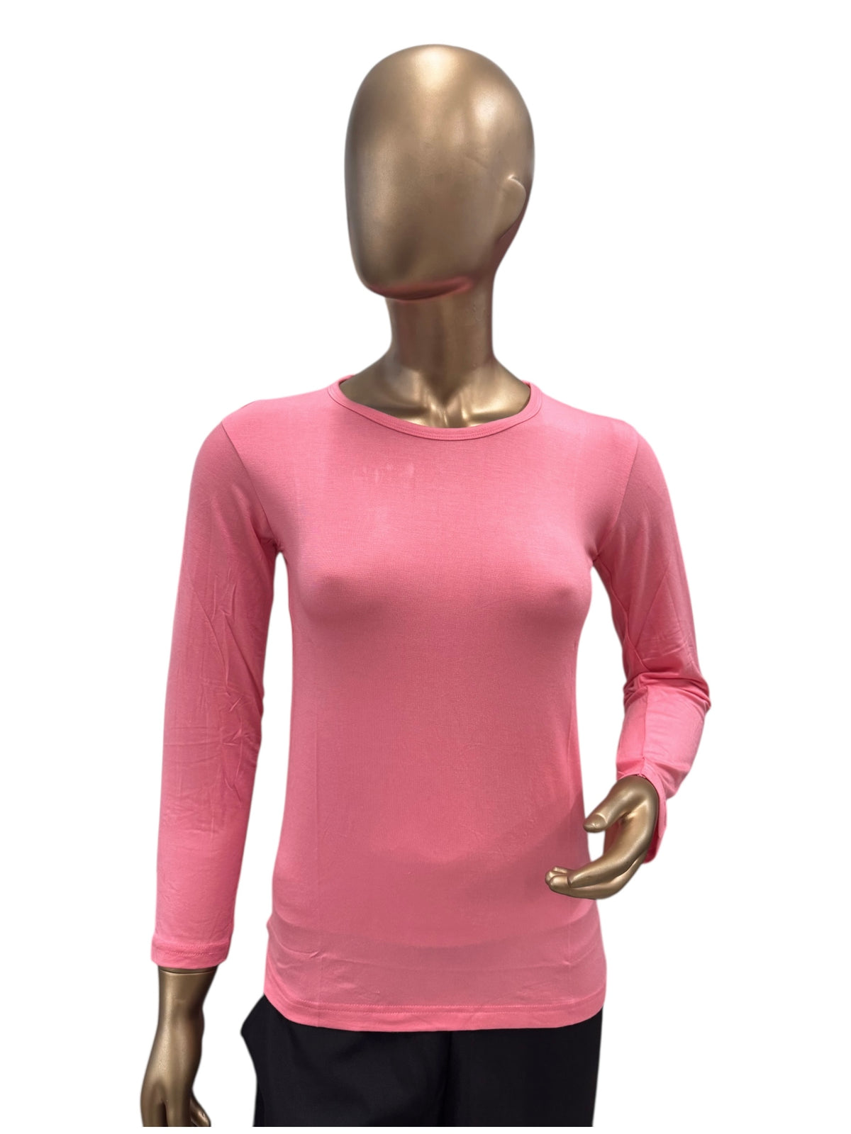 Women's full sleeve innerwear in size XL by RF Abayas, soft fabric, close-up of neckline and sleeve details.