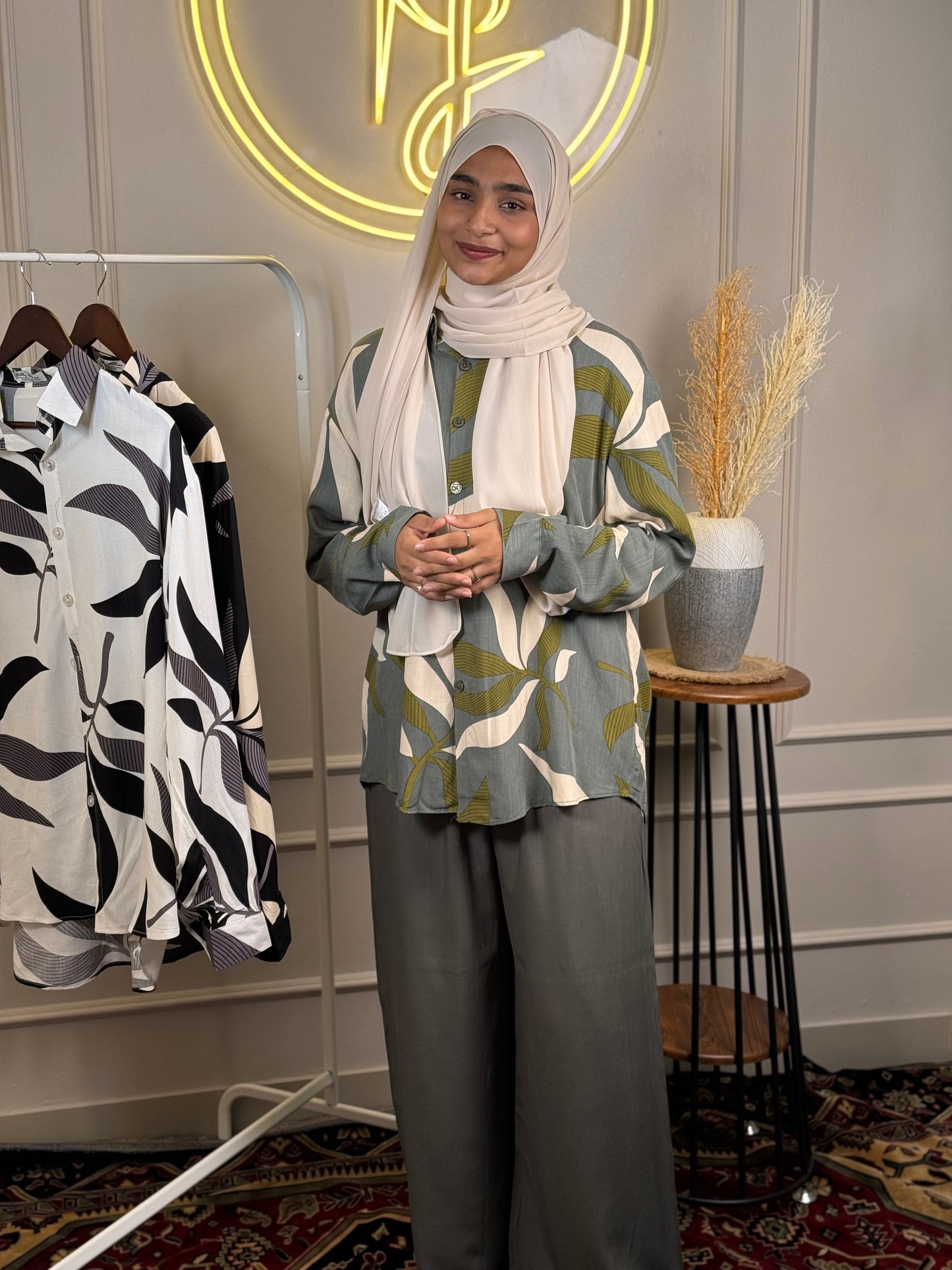 Summer Friendly Printed Imported Cotton Cordset with Loose Pants