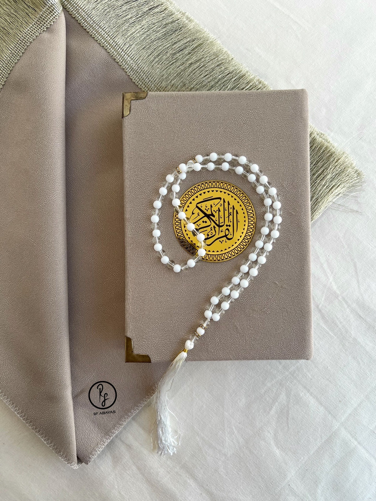 Quran & Prayer Mat with Tasbeeh (Mala) Set - view 2 - RF Abayas & Hijabs