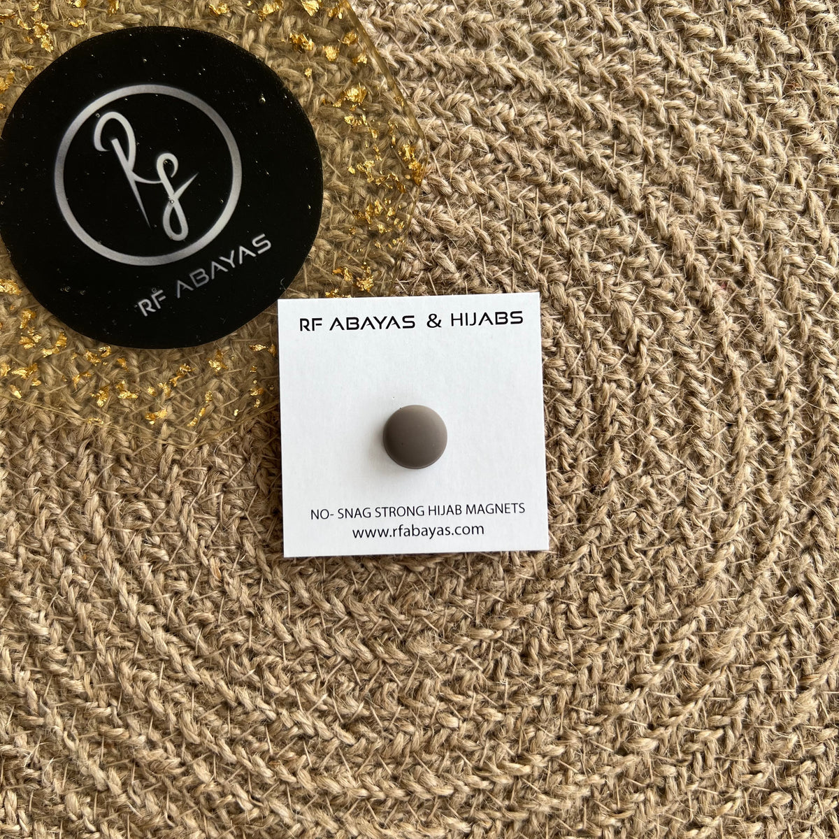 Magnetic Hijab Pin – Round (1 Pair), view 9 – RF Abayas & Hijabs