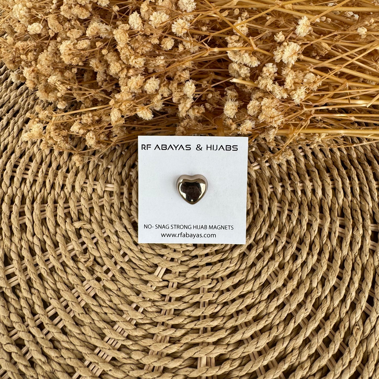Hijab Magnetic Pin - Heart - RF Abayas