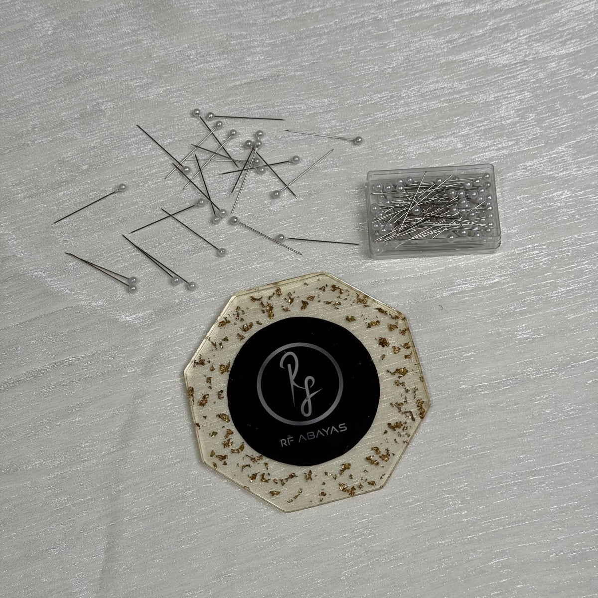 Hijab Pin Box - view 2 - RF Abayas & Hijabs