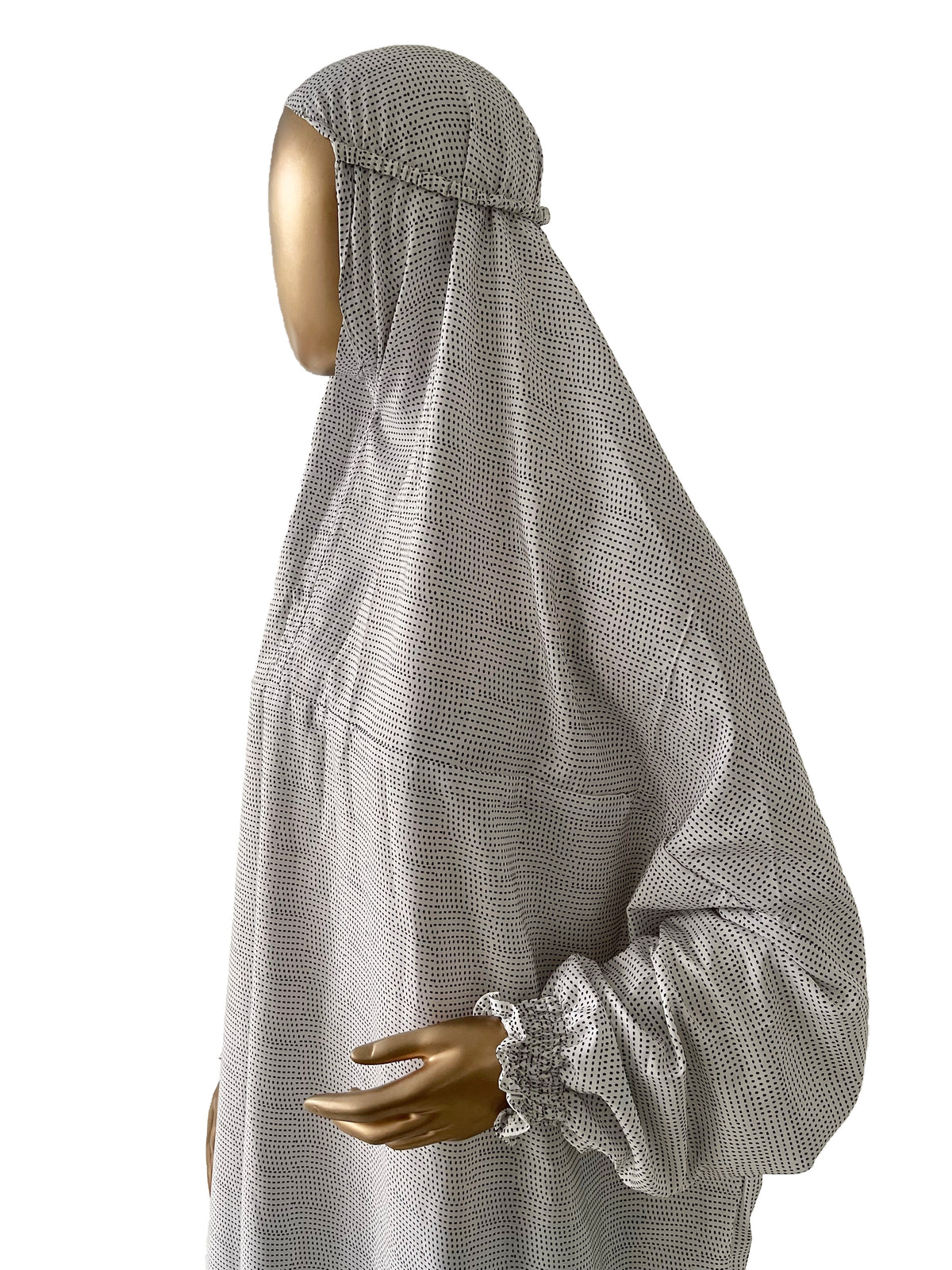 White Prayer Dress Jilbab for Women, view 3 – RF Abayas & Hijabs