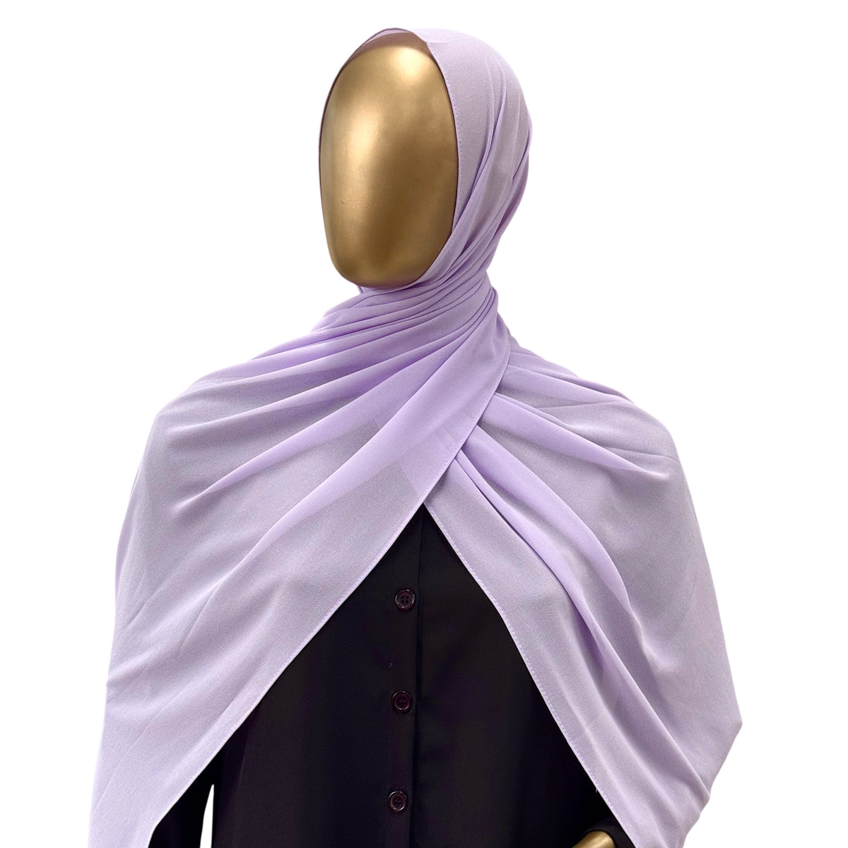 Malaysian Georgette hijab in camel color from RF Abayas, showcasing soft, flowing fabric with elegant drape and intricate texture.