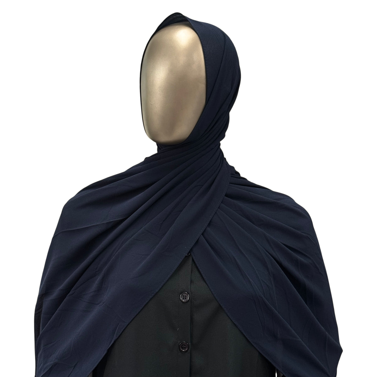 Malaysian Georgette hijab in camel color from RF Abayas, lightweight and elegant traditional Muslim head covering.