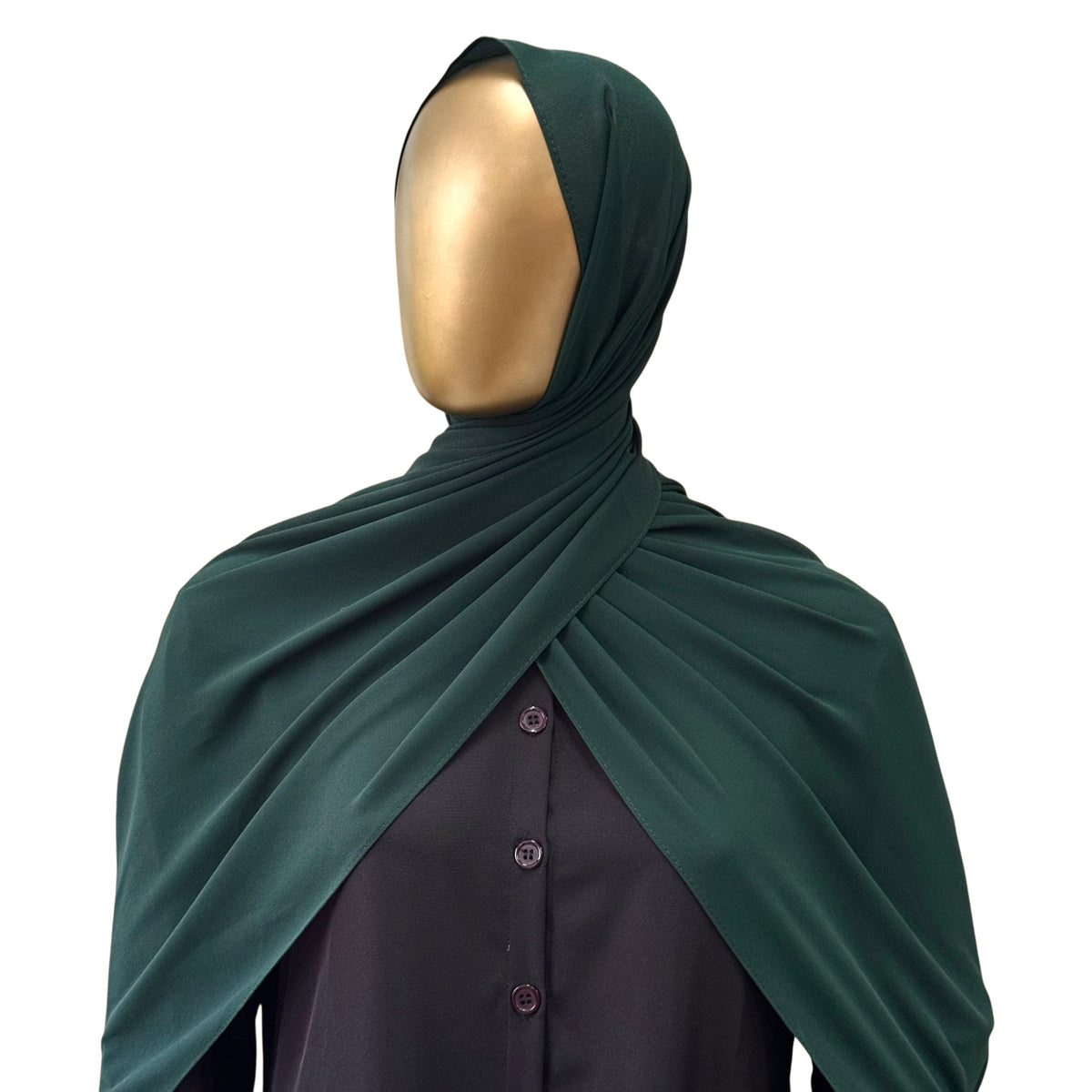 Malaysian Georgette hijab in camel color by RF Abayas, featuring lightweight, elegant fabric for modest fashion.