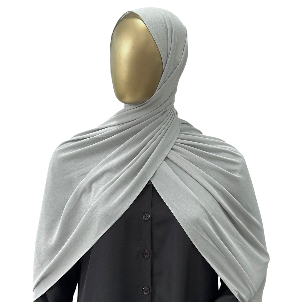Malaysian Georgette ZR hijab in camel color by RF Abayas, lightweight and elegant fabric for modest fashion.