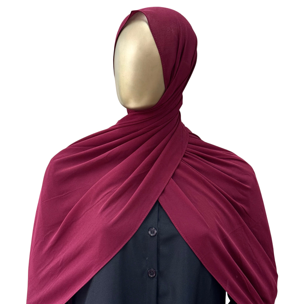 Malaysian Georgette ZR hijab in camel color by RF Abayas, showcasing lightweight, elegant fabric and stylish drape.