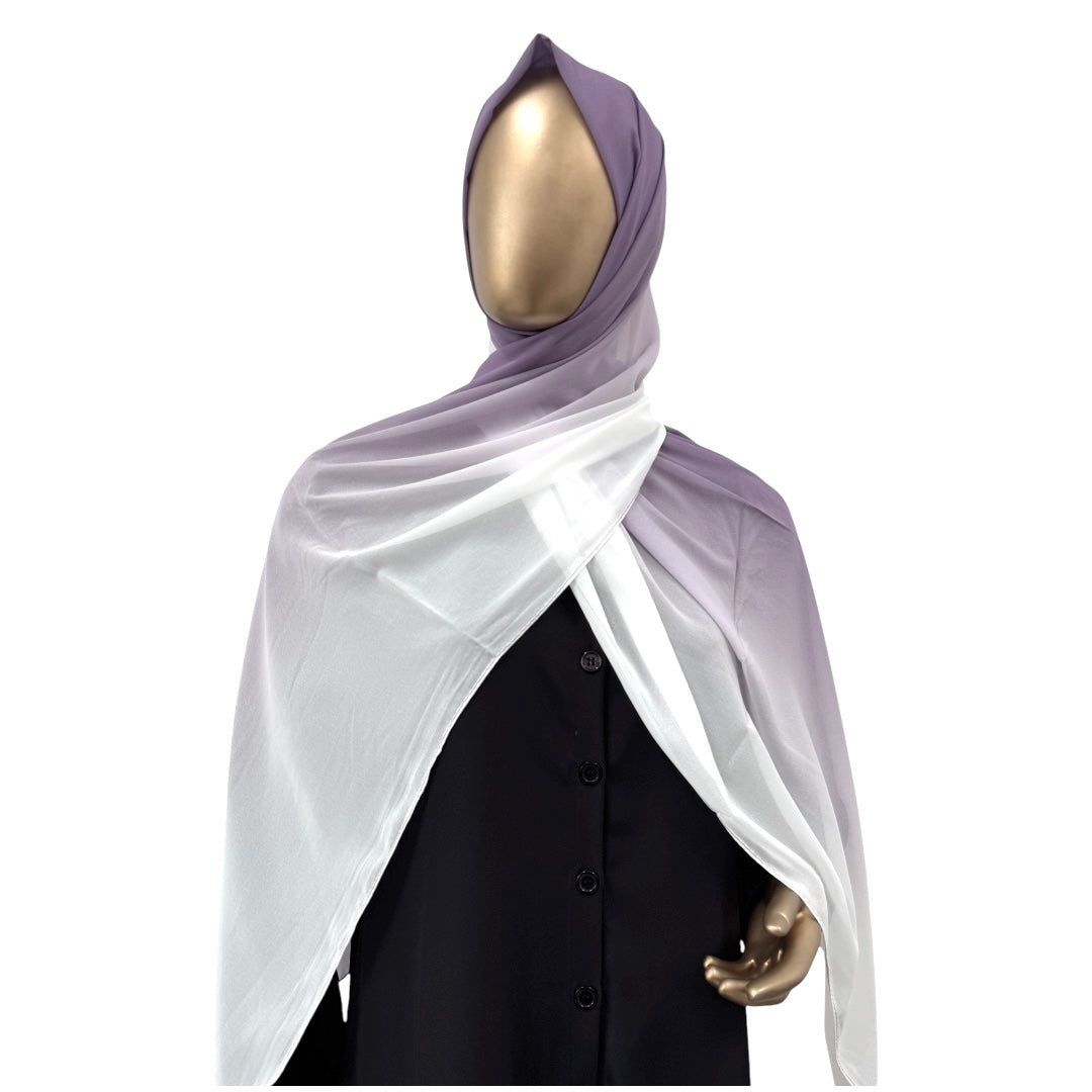 Premium Ombre Georgette Hijab, view 4 – RF Abayas & Hijabs