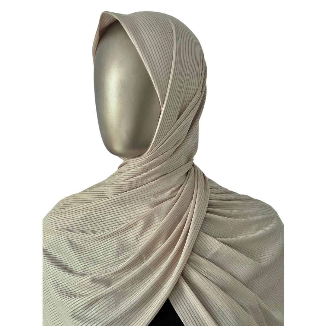 Premium Ribbed Jersey Hijab, view 2 – RF Abayas & Hijabs
