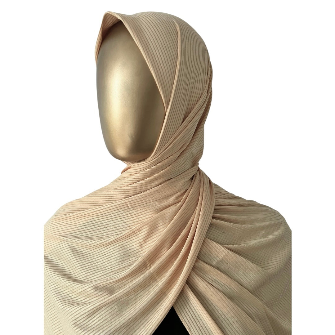 Premium Ribbed Jersey Hijab, view 5 – RF Abayas & Hijabs