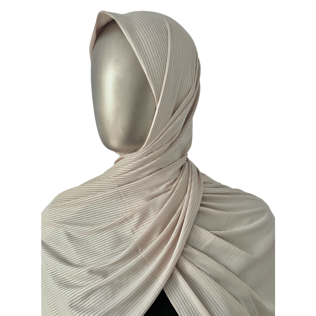 Premium Ribbed Jersey Hijab, view 3 – RF Abayas & Hijabs