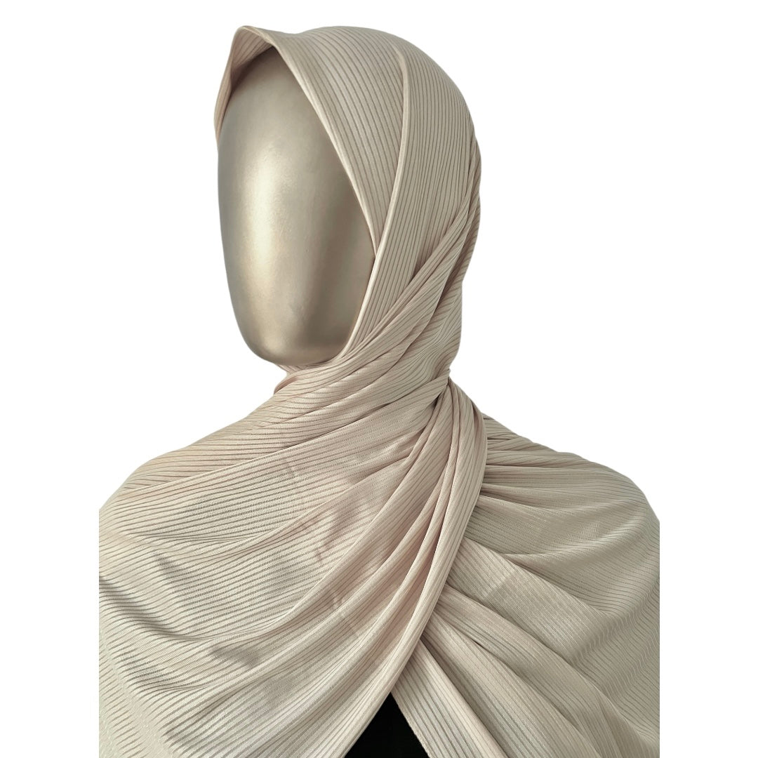 Premium Ribbed Jersey Hijab, view 4 – RF Abayas & Hijabs