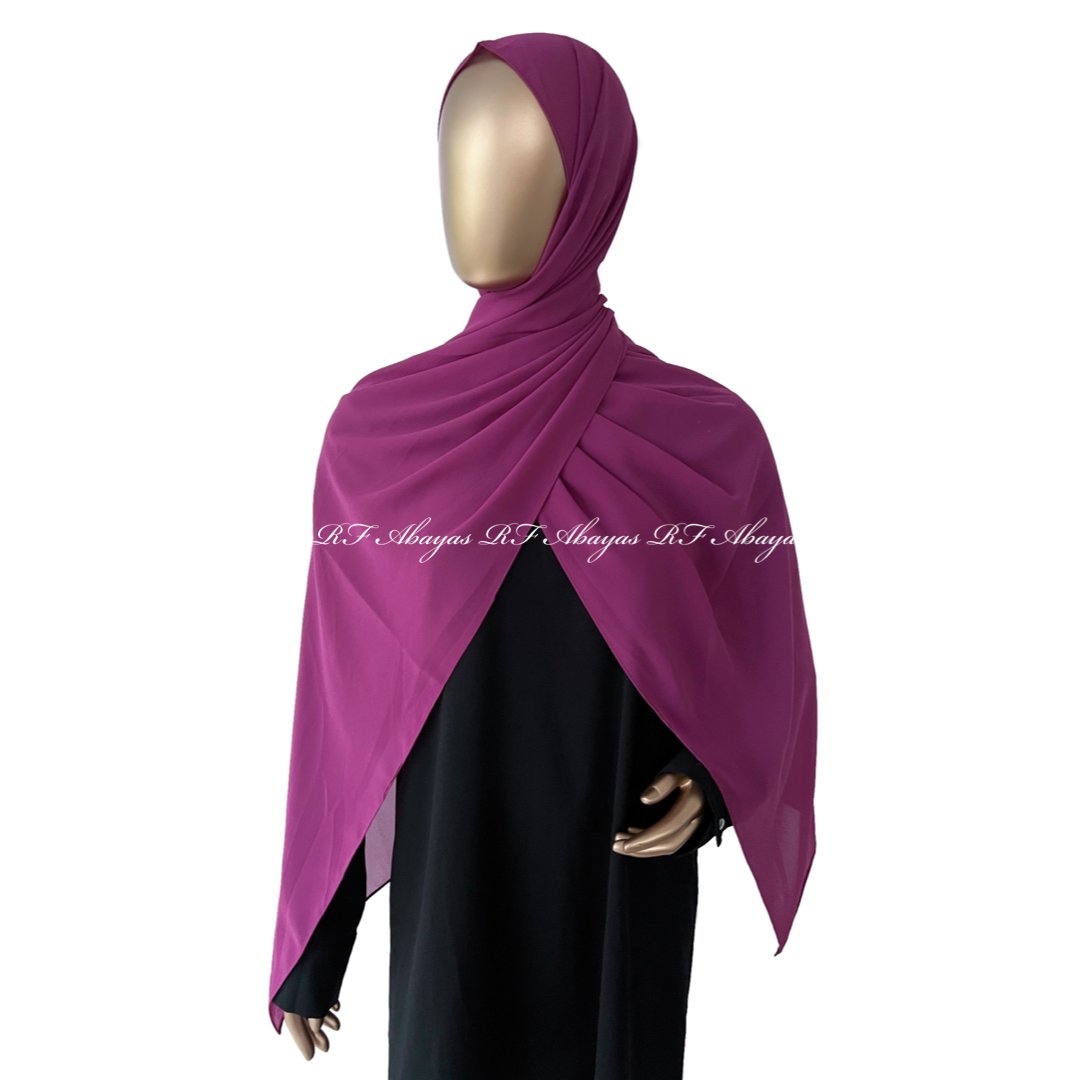 Premium Malaysian Georgette Hijab, view 5 – RF Abayas & Hijabs