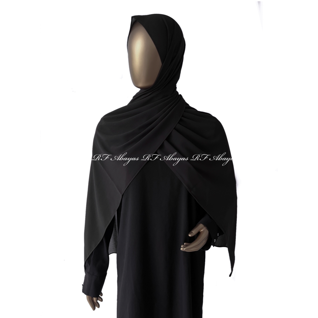 Premium Malaysian Georgette Hijab – RF Abayas & Hijabs