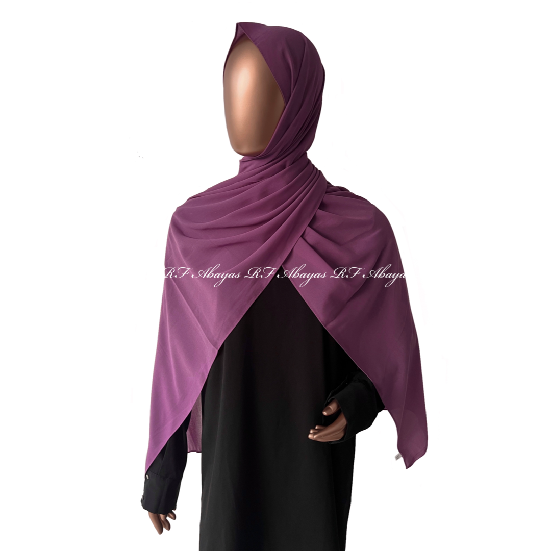 Premium Malaysian Georgette Hijab, view 7 – RF Abayas & Hijabs