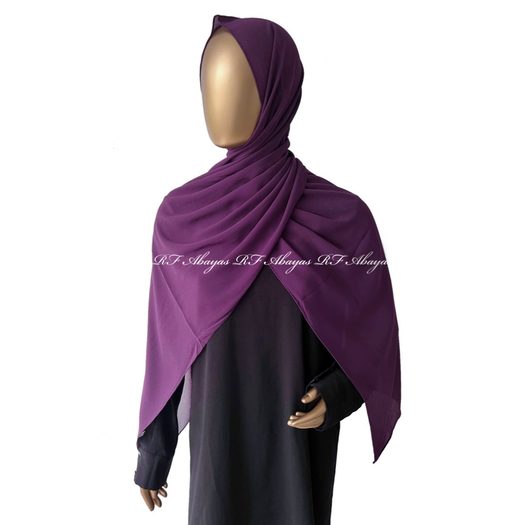 Premium Malaysian Georgette Hijab, view 6 – RF Abayas & Hijabs