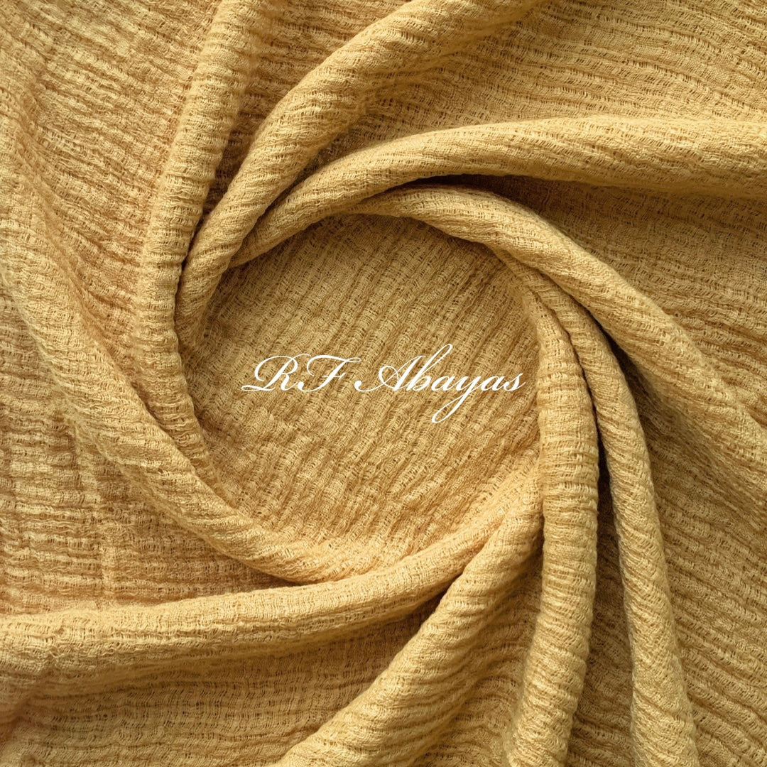 Heavy crinkled cotton hijab in maroon, textured, lightweight fabric with elegant drape - view 8 - RF Abayas & Hijabs