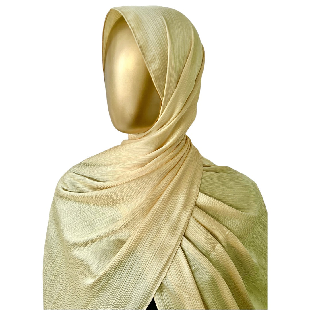 Textured Satin Hijab – 2 Meter, view 2 – RF Abayas & Hijabs