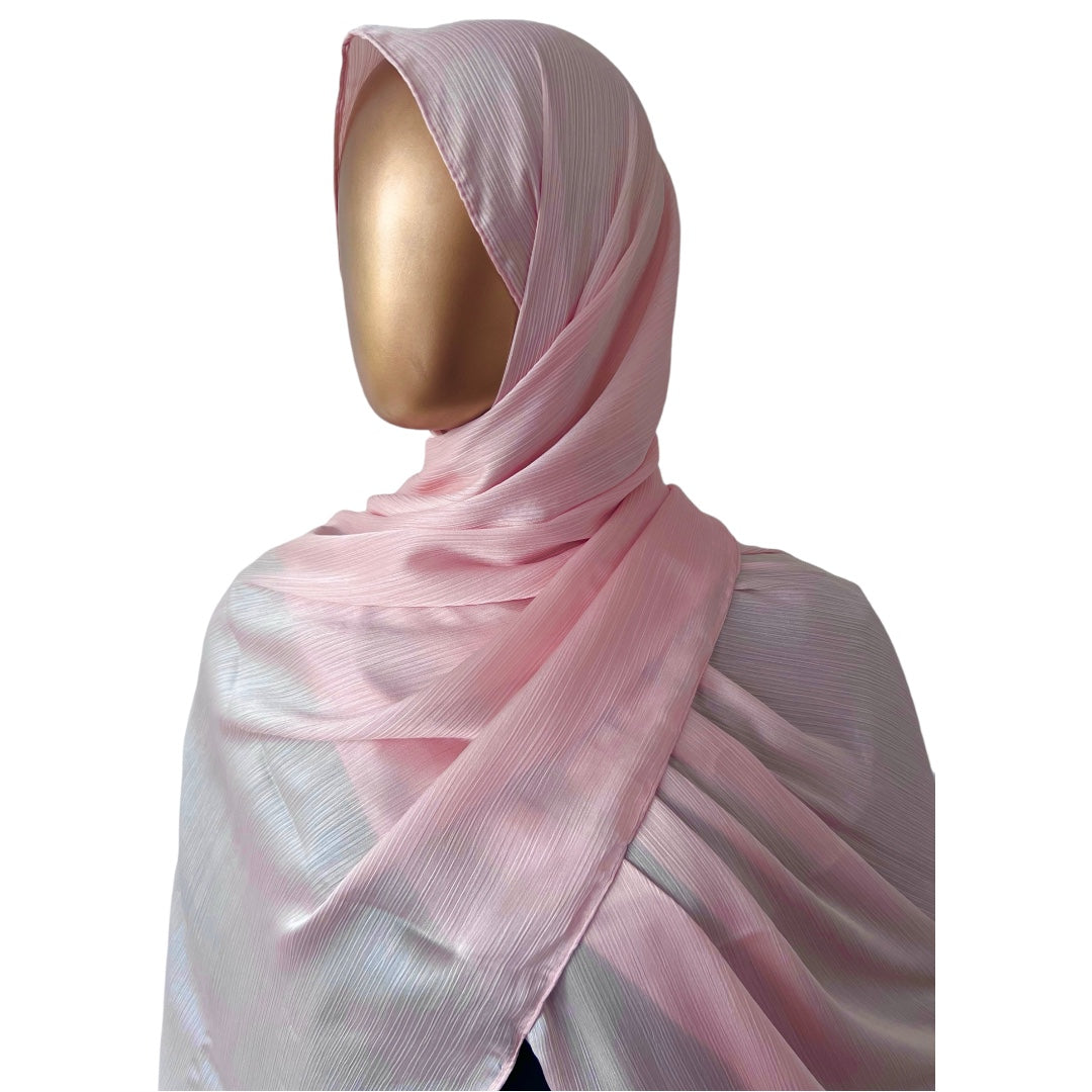 Textured Satin Hijab – 2 Meter, view 4 – RF Abayas & Hijabs