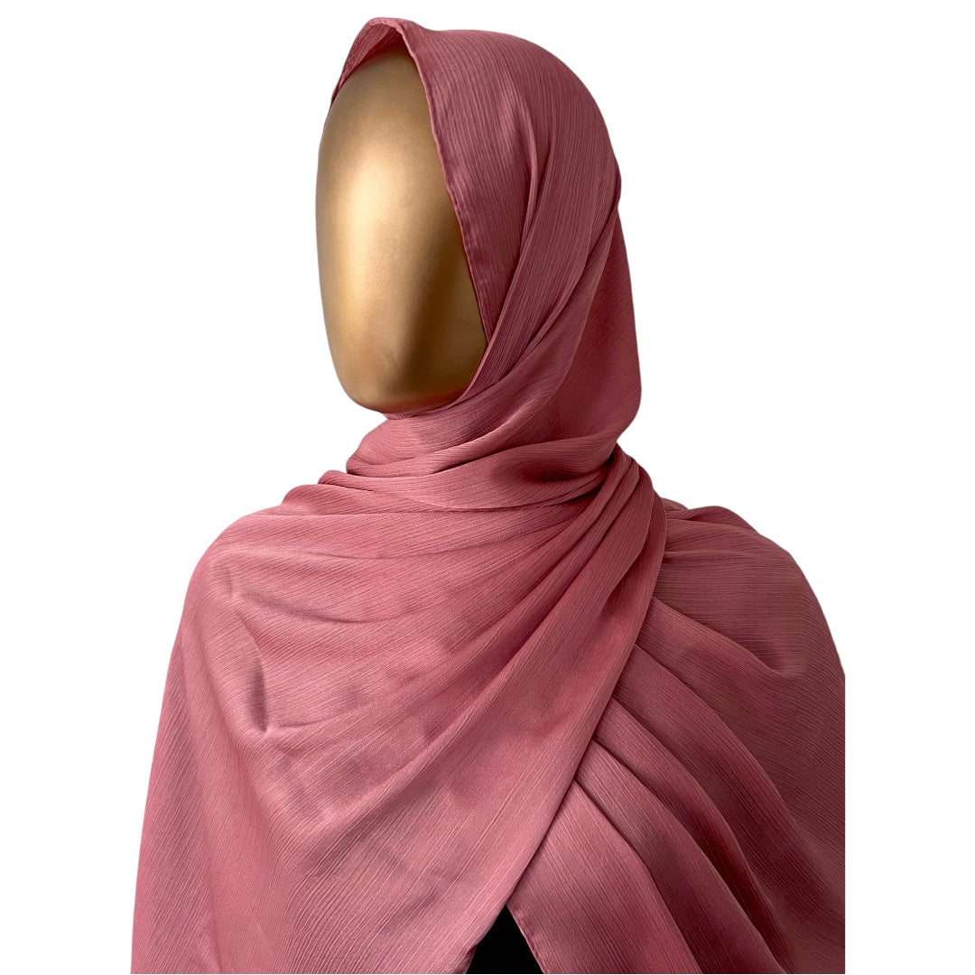 Textured Satin Hijab – 2 Meter, view 5 – RF Abayas & Hijabs