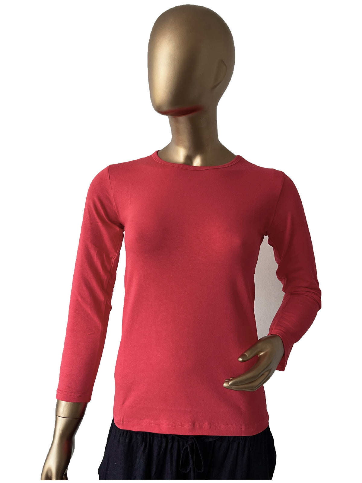 Black women's full sleeve innerwear in size XL from RF Abayas, showing soft fabric and comfortable fit.
