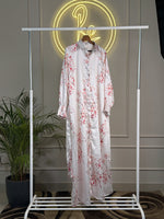 Satin Maxi Dress - Full Sleeve - length 56”