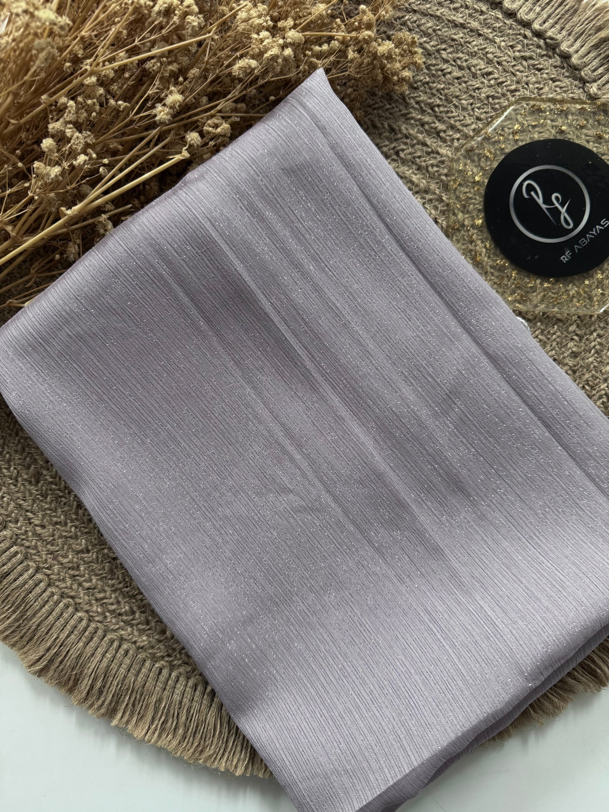 Premium Metallic Silk Shimmer - Hijab - RF Abayas