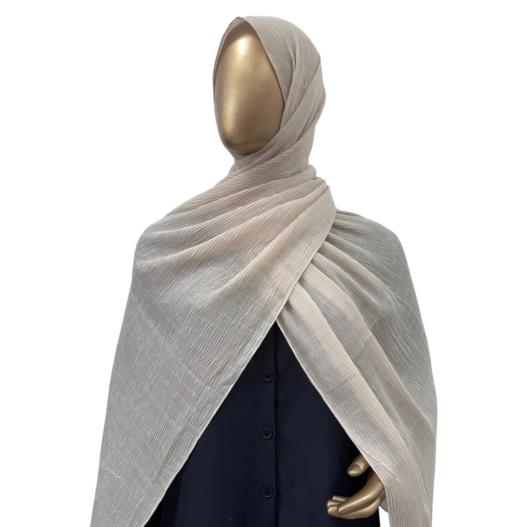 RF Abayas premium ribbed cotton hijab in soft, breathable fabric with a sleek, stylish design suitable for everyday wear.
