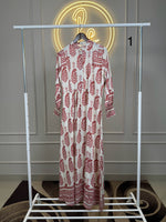 Summer Friendly Maxi Dress - 56” Length- Smocked Sleeves