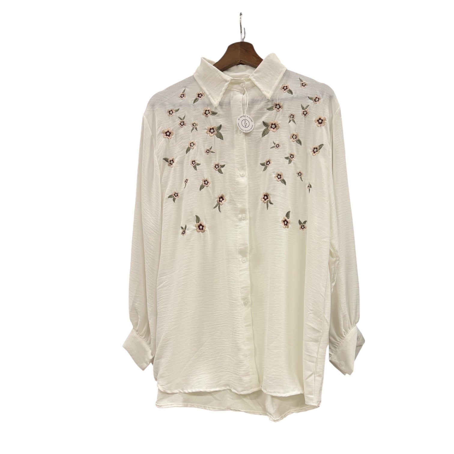 Imported Crush Fabric Embroidered Short Tops – 30” Length | 3XL | Full Sleeves - Short Tops - RF Abayas