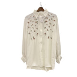 Imported Crush Fabric Embroidered Short Tops – 30” Length | 3XL | Full Sleeves