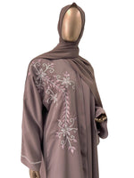 Front Open Embroidery Abaya