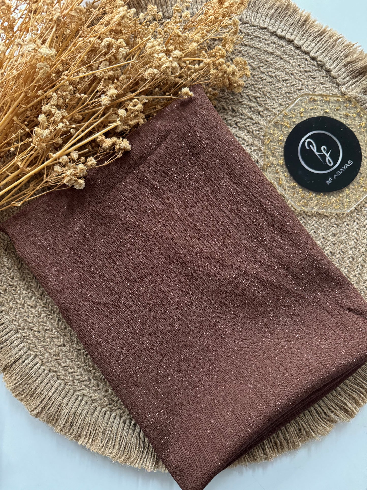 Premium Metallic Silk Shimmer - Hijab - RF Abayas