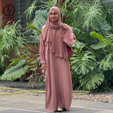 Imported Rose Gold TikTok Abaya + Malaysian Hijab | Elegant Modest Outfit
