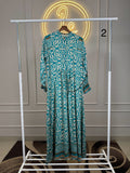 Summer Friendly Maxi Dress - 56” Length- Smocked Sleeves
