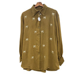 Imported Crush Fabric Embroidered Short Tops – 30” Length | 3XL | Full Sleeves