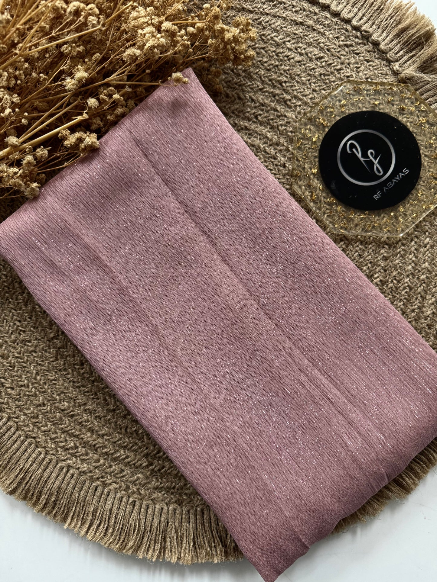 Premium Metallic Silk Shimmer - Hijab - RF Abayas