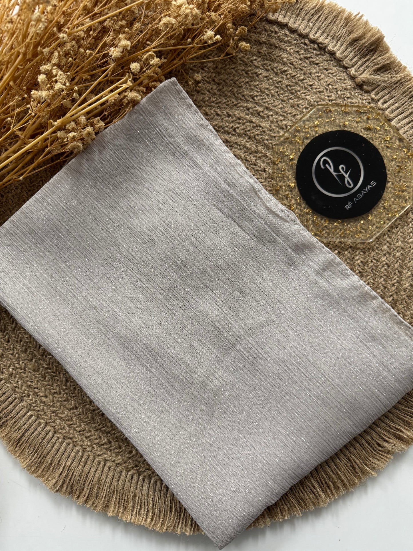 Premium Metallic Silk Shimmer - Hijab - RF Abayas