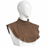 Mocha Brown jersey neck cover for hijab – soft stretchable neck & chest cover | RF Abayas