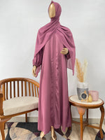 Everyday Comfort Abaya - Dark Pink