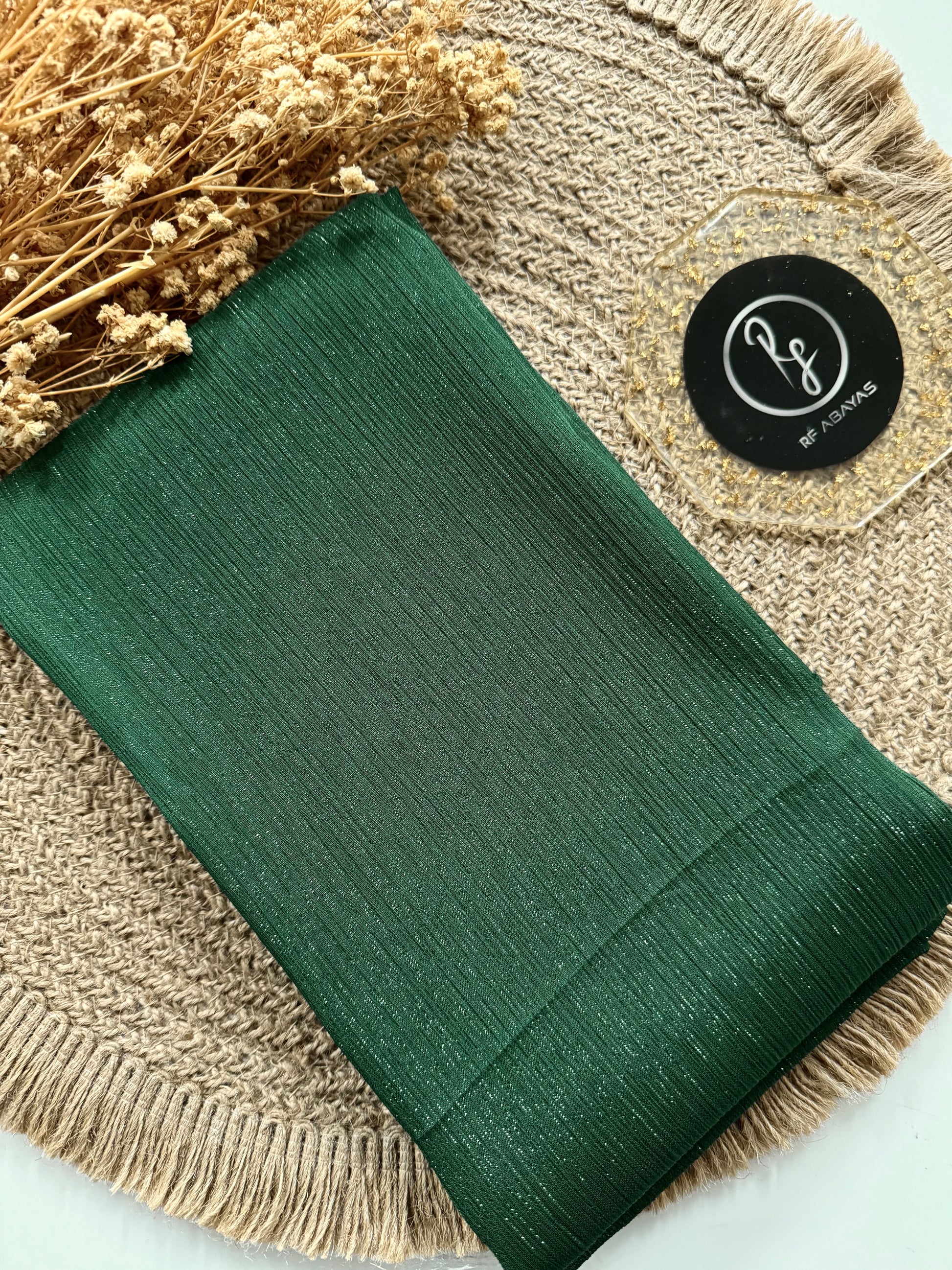Premium Metallic Silk Shimmer - Hijab - RF Abayas