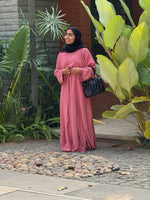 CEY Crush Overcoat Abaya Set – Charm Pink