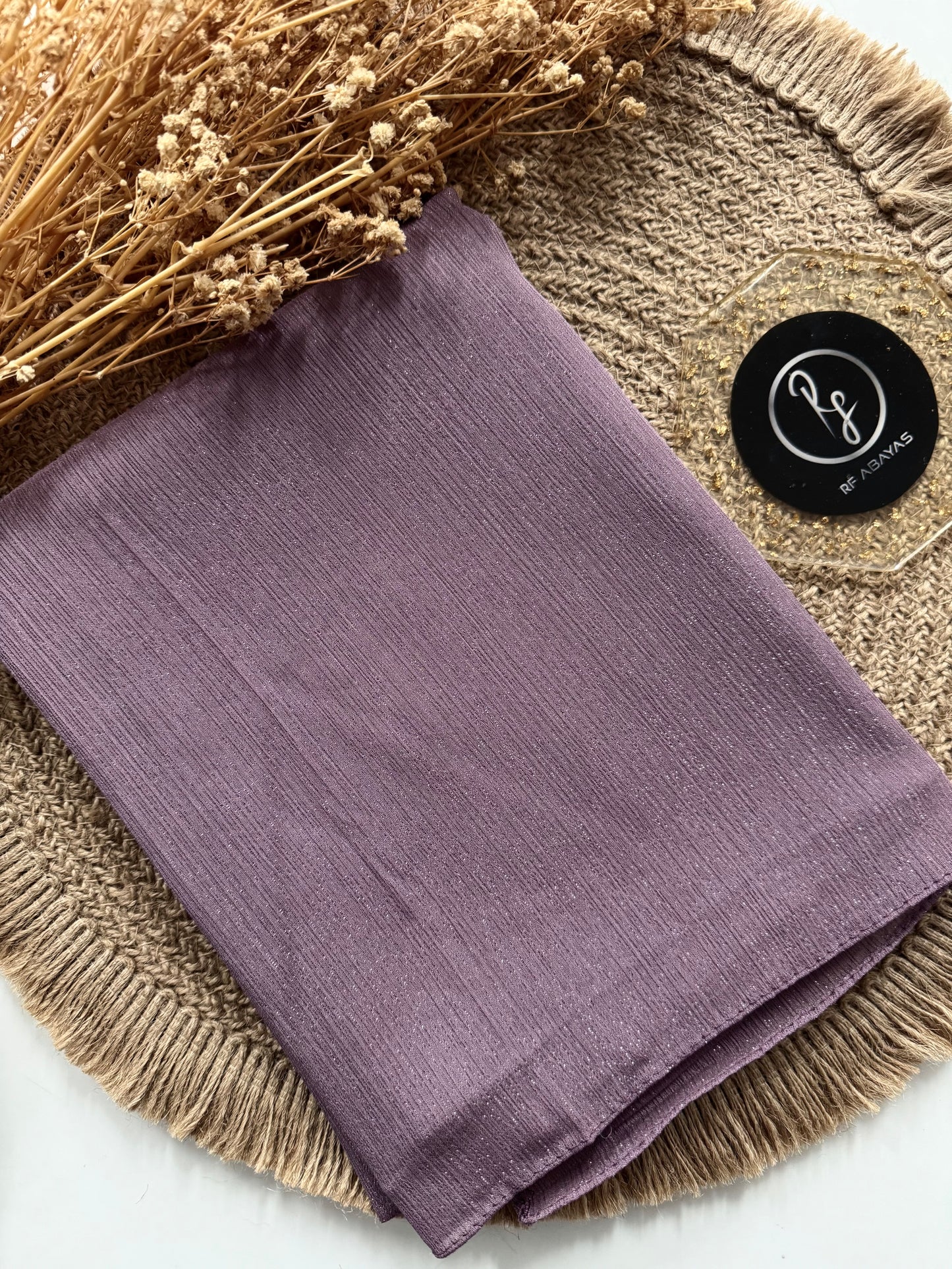 Premium Metallic Silk Shimmer - Hijab - RF Abayas