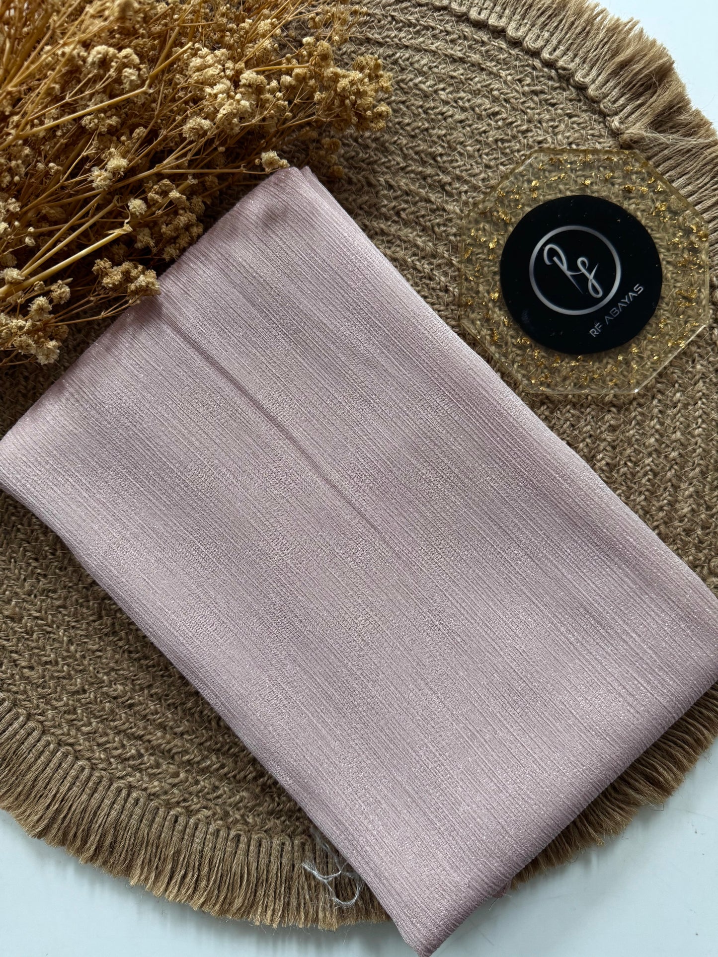 Premium Metallic Silk Shimmer - Hijab - RF Abayas