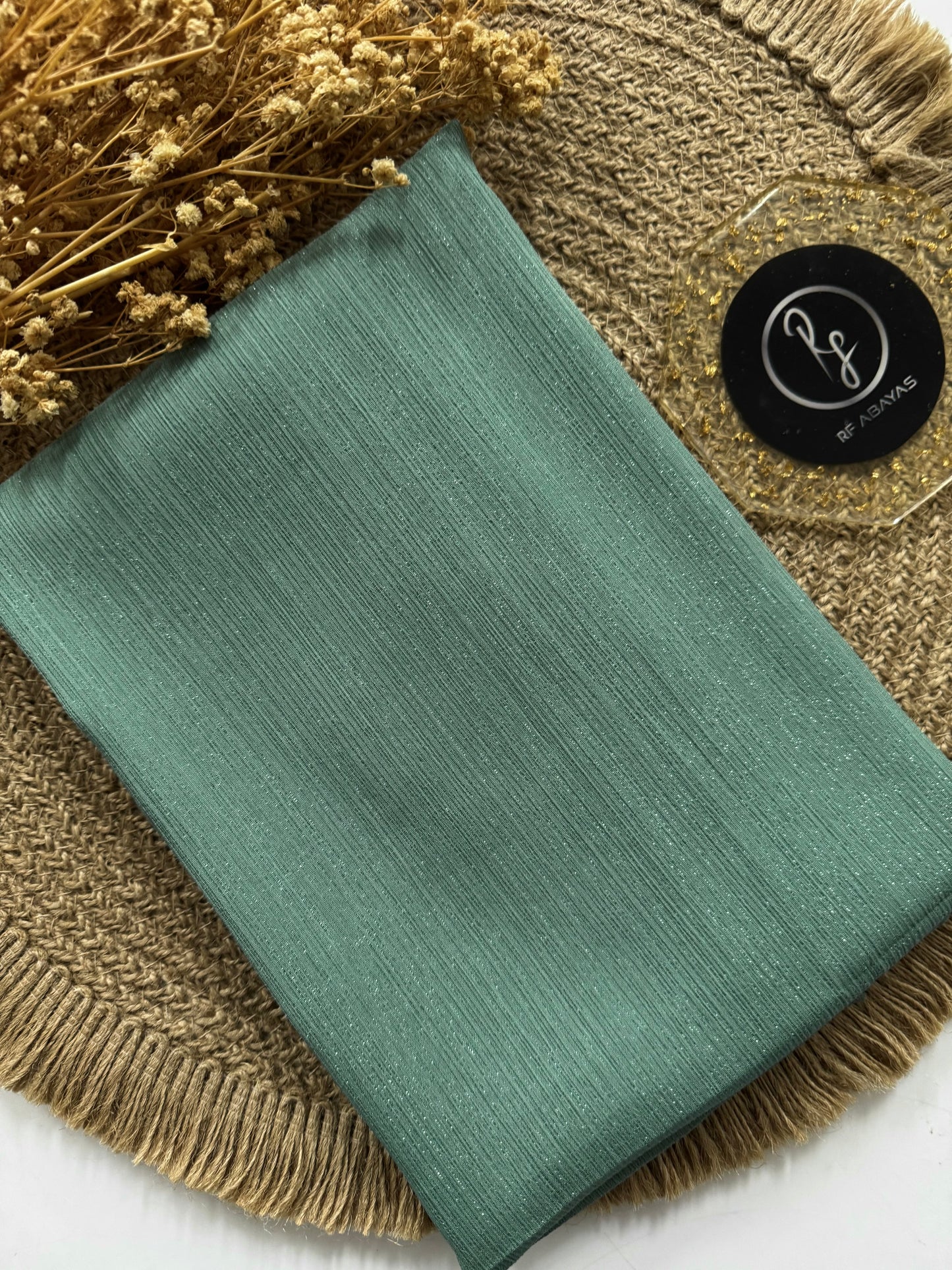 Premium Metallic Silk Shimmer - Hijab - RF Abayas