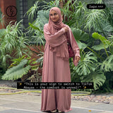 Imported Rose Gold TikTok Abaya + Malaysian Hijab | Elegant Modest Outfit