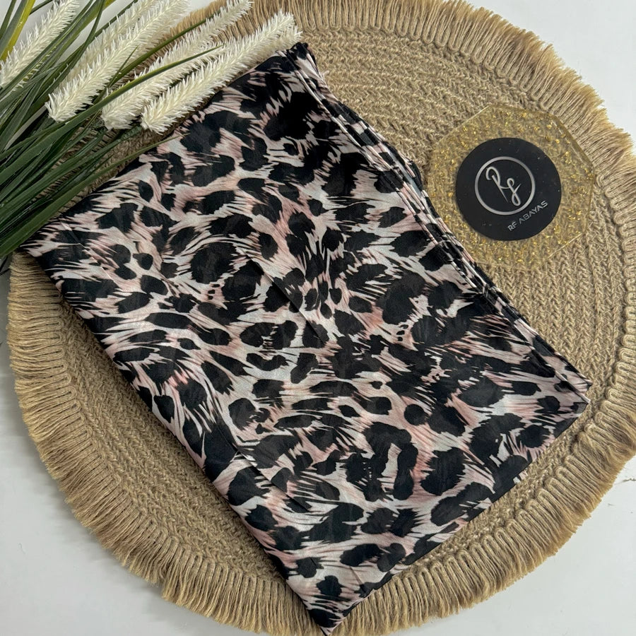 Animal Print Chiffon Hijab, view 17 – RF Abayas & Hijabs