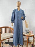 Everyday Comfort Abaya - Dark Slate Blue